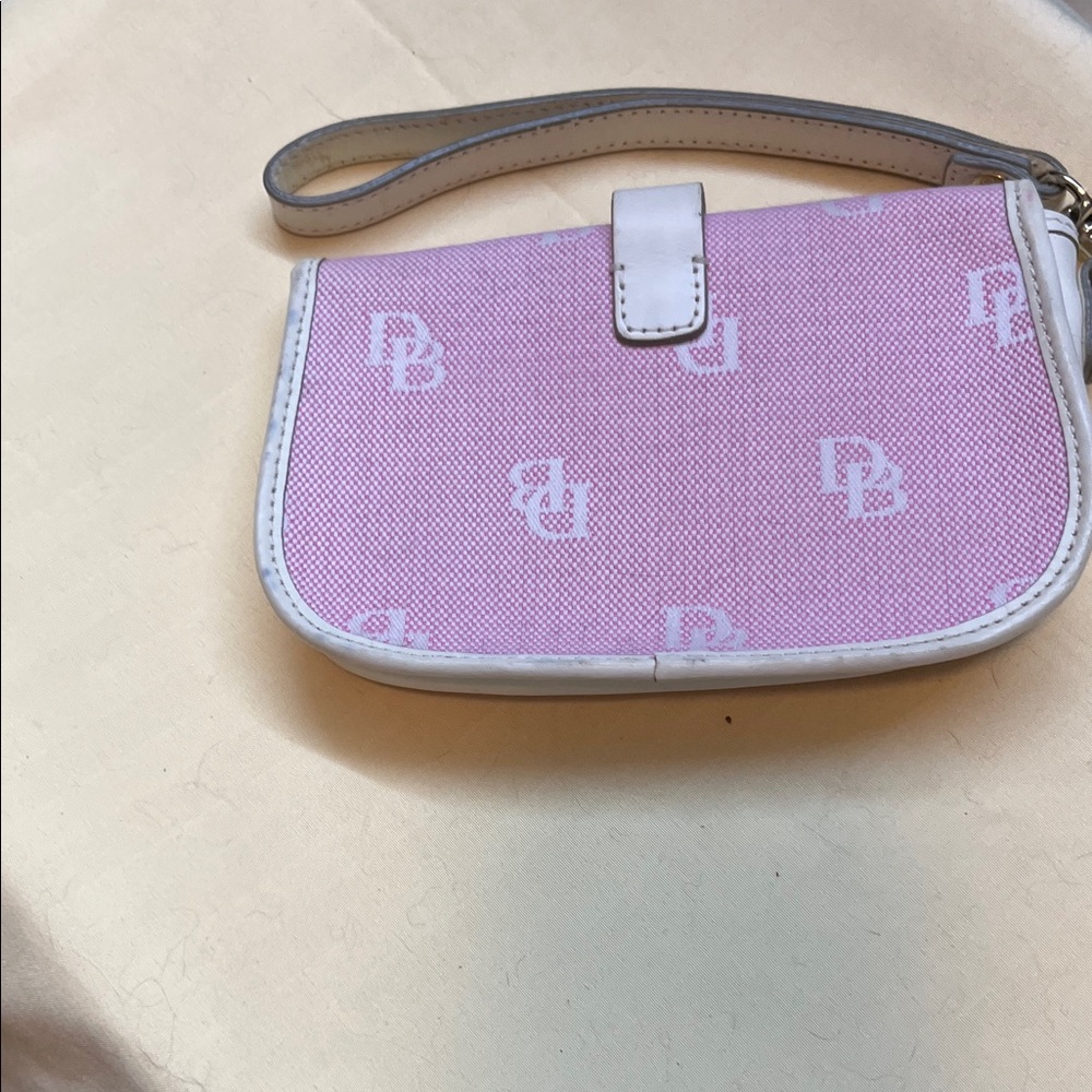 Dooney & Bourke Pink and White Clutch - Picture 2 of 3